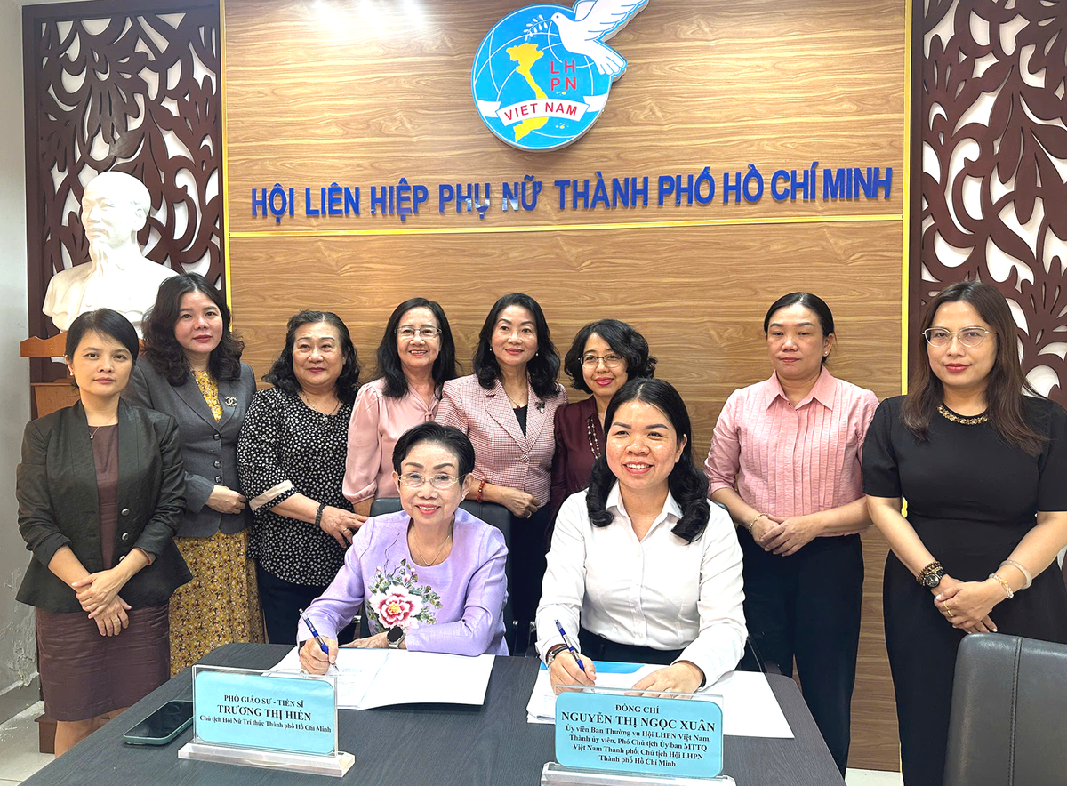 Hội LHPN TPHCM và Hội Nữ trí thức TPHCM ký kết phối hợp giai đoạn 2026–2030 - Ảnh 1.
