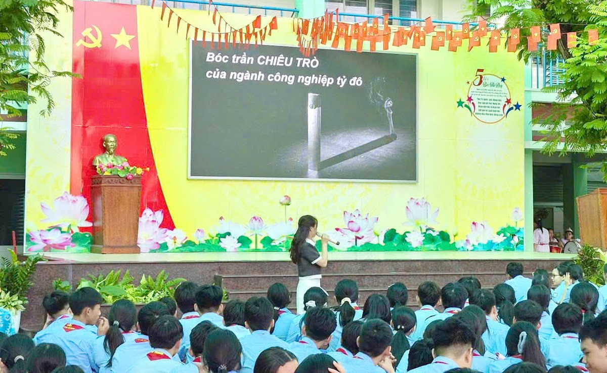 TPHCM tăng cường truyền thông về tác hại của thuốc lá đến học sinh- Ảnh 3.