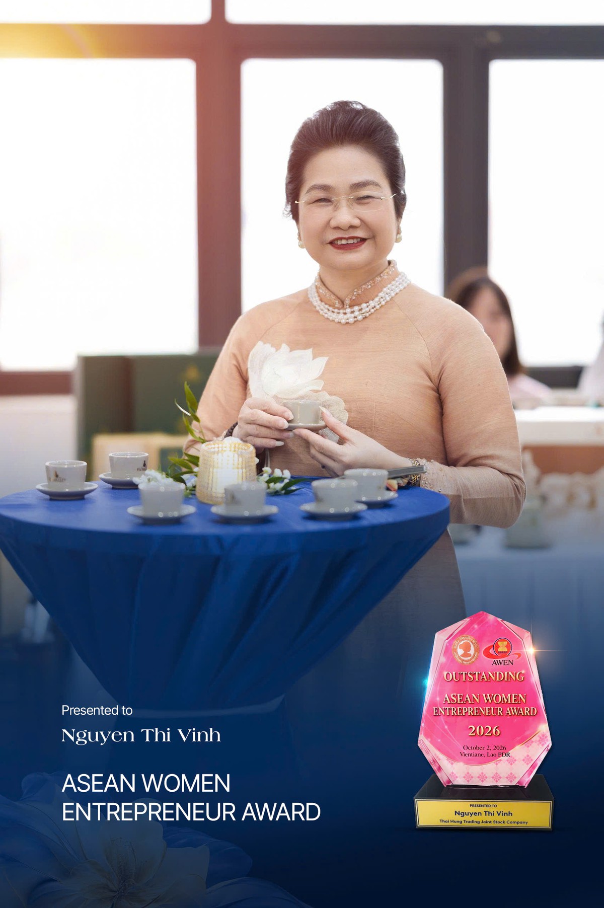 Tiến sĩ Nguyễn Thị Vinh được vinh danh Nữ doanh nhân ASEAN xuất sắc năm 2026 - Ảnh 1.