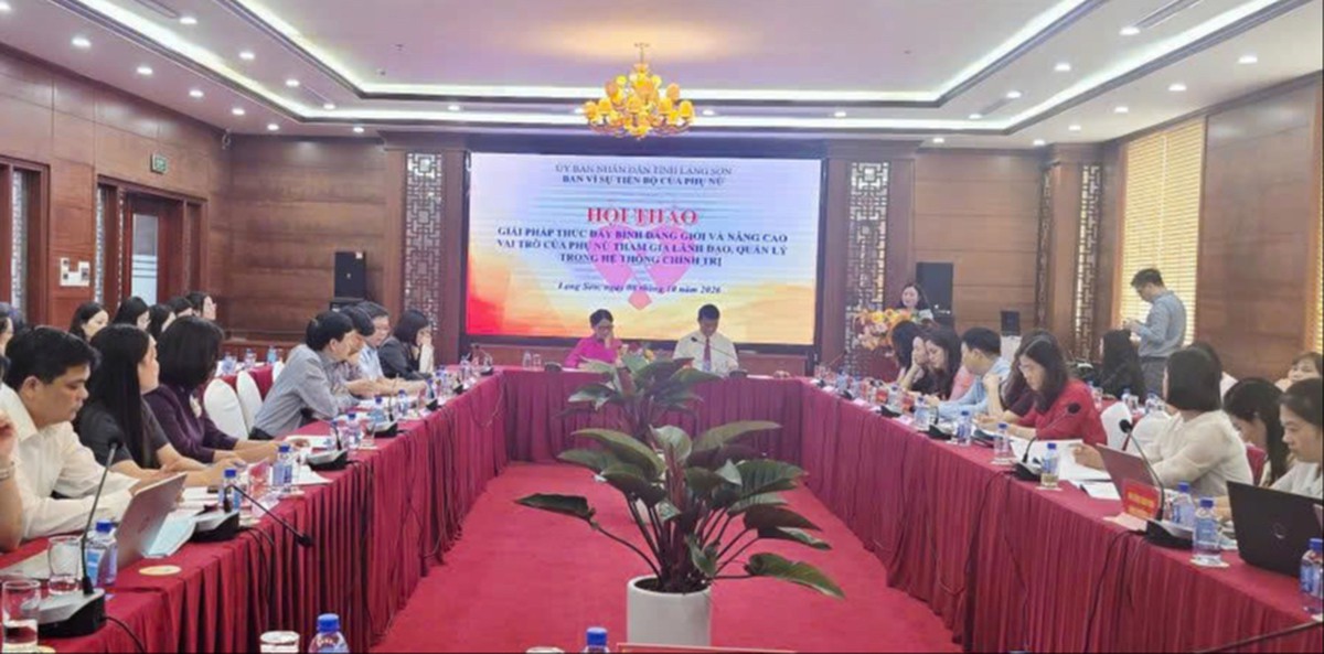 Lạng Sơn: Tìm giải pháp nâng cao vai trò của phụ nữ tham gia lãnh đạo, quản lý - Ảnh 1.