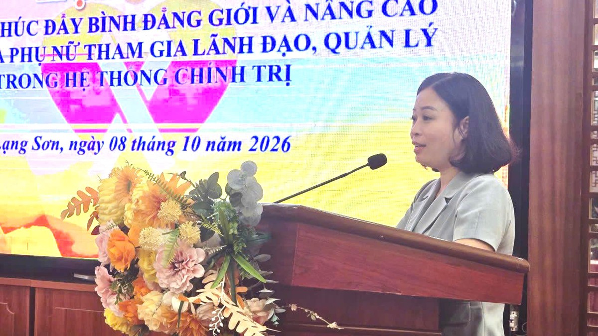 Lạng Sơn: Tìm giải pháp nâng cao vai trò của phụ nữ tham gia lãnh đạo, quản lý - Ảnh 2.