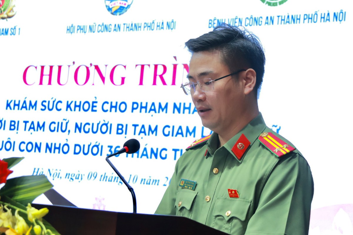 Lan tỏa yêu thương, chăm sóc sức khỏe phụ nữ và trẻ em tại Trại Tạm giam số 1- CATP Hà Nội - Ảnh 1.