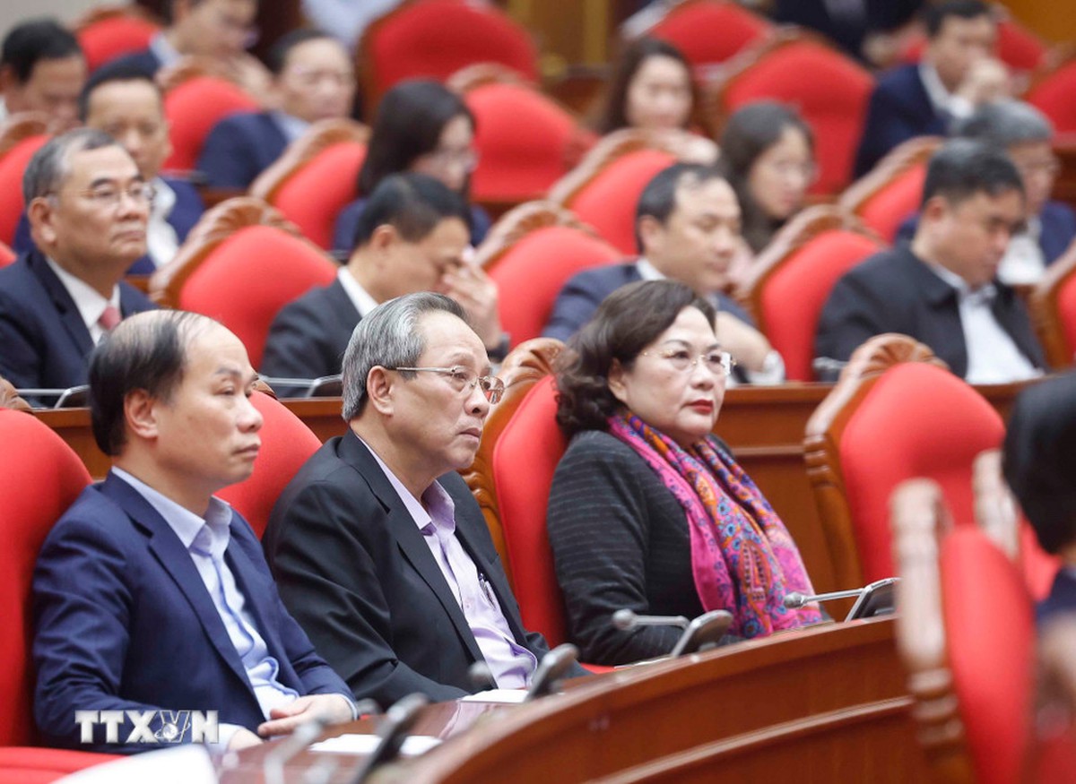 Tổng Bí thư Tô Lâm gặp mặt thành viên các Tiểu ban chuẩn bị Đại hội XIV của Đảng- Ảnh 1.
