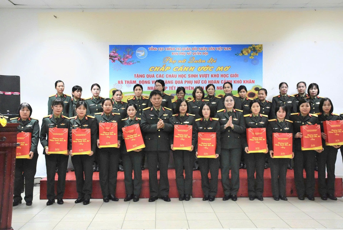 Chương trình "Phụ nữ Quân đội chắp cánh ước mơ" được duy trì thường niên vào dịp giáp Tết Nguyên đán từ năm 2018