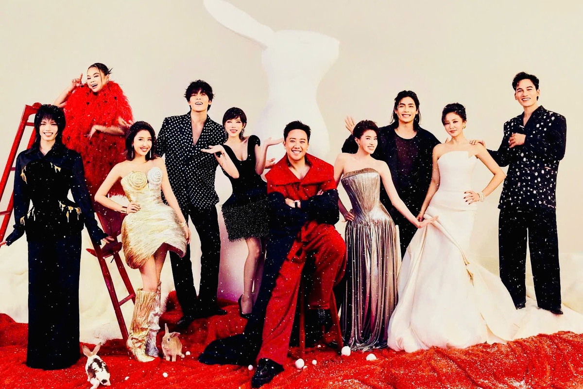 Ê kíp phim Thỏ ơi! có nhiều gương mặt diễn viên là ca sĩ, rapper. Ảnh: ĐPCC Ê kíp phim Thỏ ơi! có nhiều gương mặt diễn viên là ca sĩ, rapper. Ảnh: ĐPCC