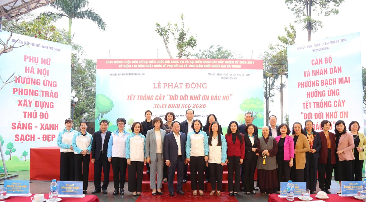 Phụ nữ Hà Nội phát động Tết trồng cây, lan tỏa thông điệp "Mỗi phụ nữ một cây xanh"- Ảnh 3.