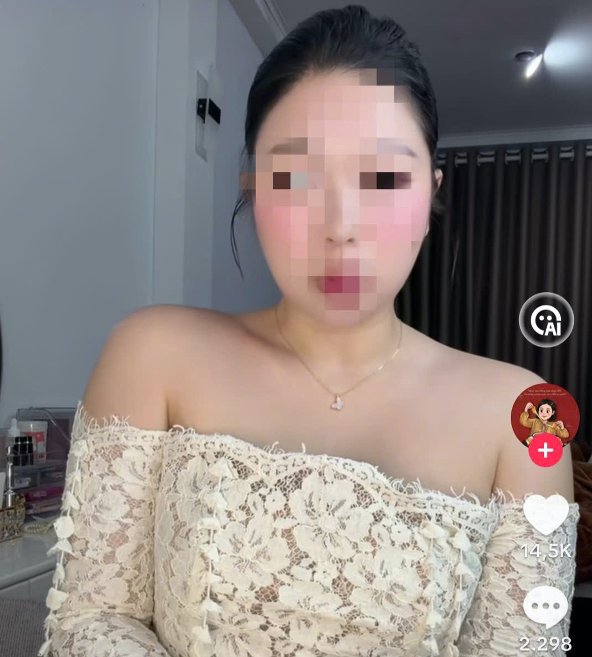 Tiktoker "Thuỷ Bún Food" giải thích hành động đá balo và cốc nước, dư luận tiếp tục phản ứng - Ảnh 1.