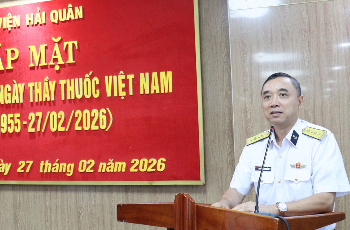 Học viện Hải quân gặp mặt, tri ân cán bộ, nhân viên ngành Quân y - Ảnh 1.