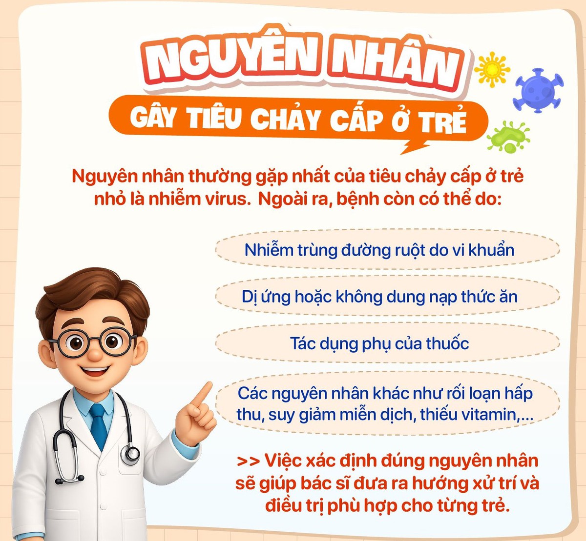Phụ huynh cần biết dấu hiệu mất nước ở trẻ tiêu chảy cấp để phòng biến chứng- Ảnh 1.