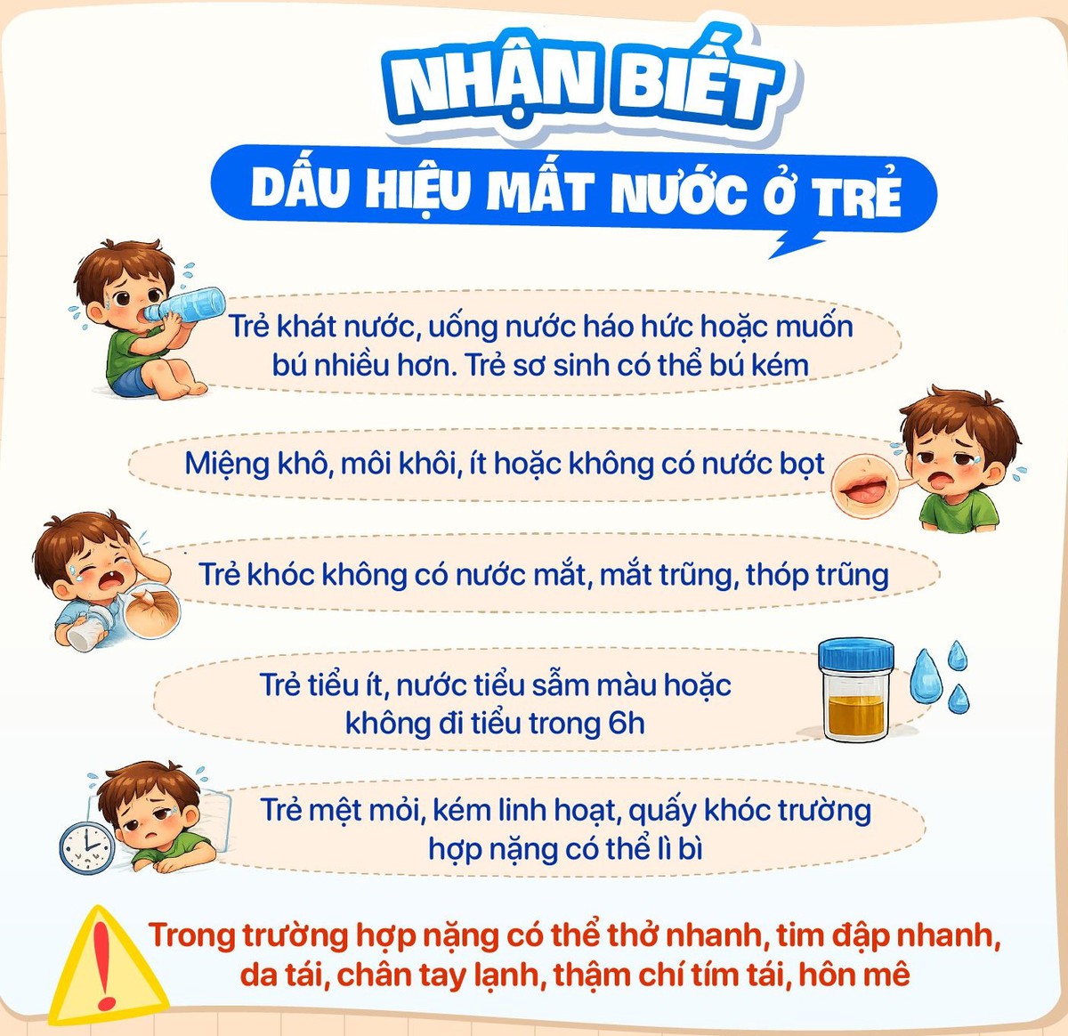 Phụ huynh cần biết dấu hiệu mất nước ở trẻ tiêu chảy cấp để phòng biến chứng- Ảnh 2.