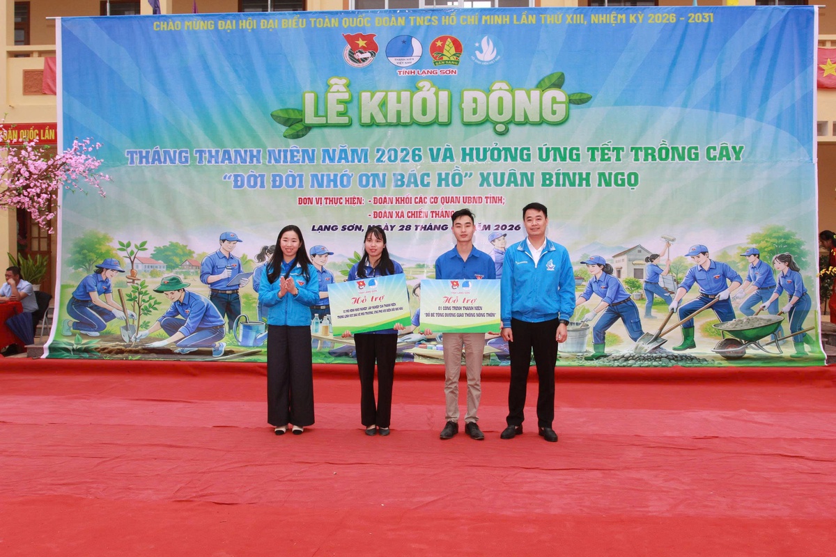 Lạng Sơn: Khởi động "Tháng thanh niên" 2026 và hưởng ứng Tết trồng cây xuân Bính Ngọ- Ảnh 4.
