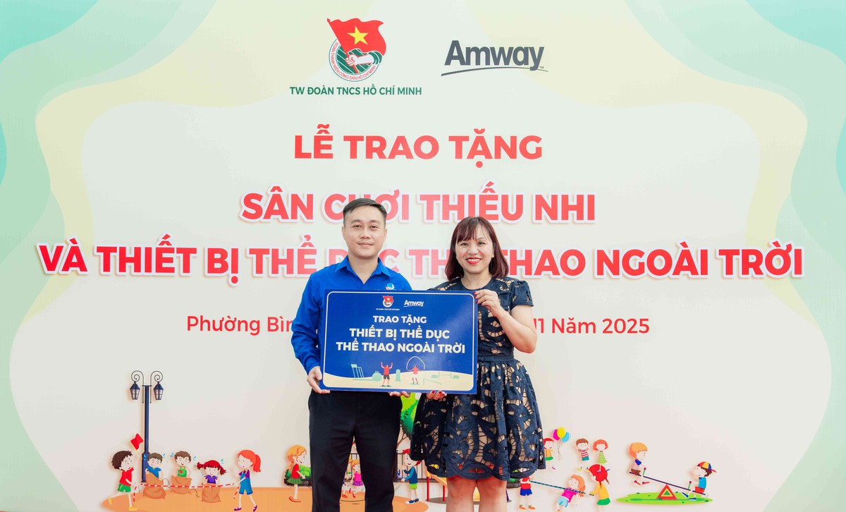 
Amway Việt Nam phối hợp với Trung ương Đoàn thực hiện công trình "Lũy tre biên giới" tại Đồng Nai- Ảnh 4.