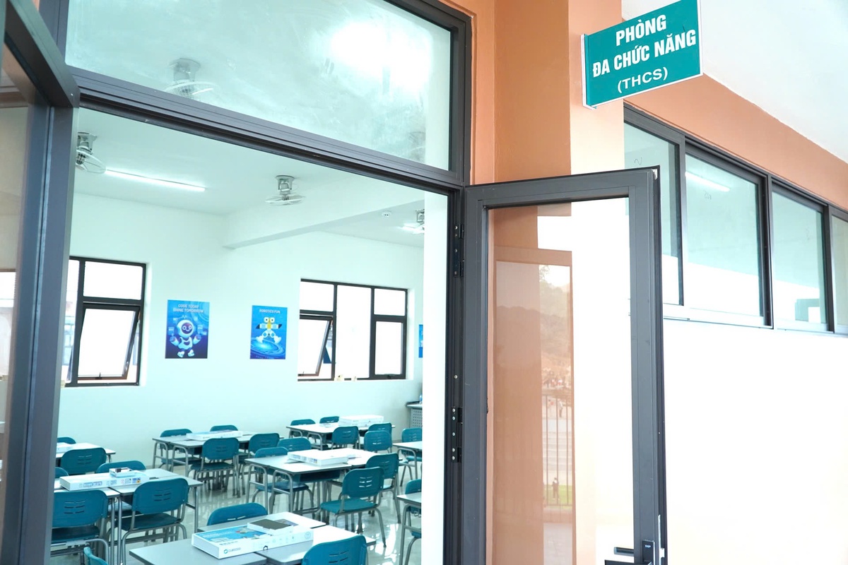 Cận cảnh phòng học "5 sao" tại trường liên cấp chuẩn quốc tế đầu tiên vùng biên giới Điện Biên- Ảnh 4.