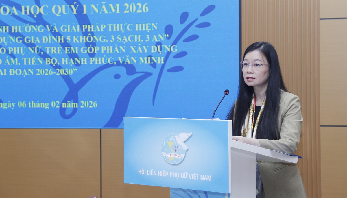 Bàn giải pháp "Xây dựng gia đình 5 không, 3 sạch, 3 an" và bảo đảm an toàn cho phụ nữ, trẻ em- Ảnh 1.