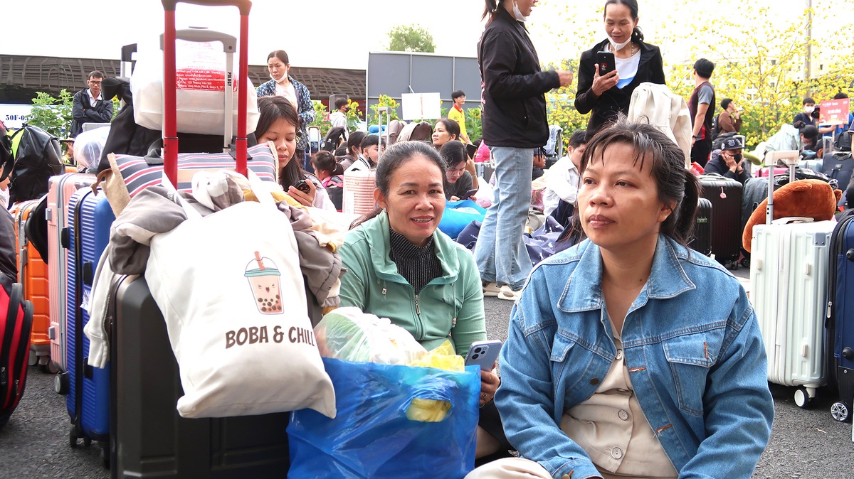 Những "chuyến xe mùa xuân" chở 2.000 sinh viên, người lao động về quê đón Tết- Ảnh 5.