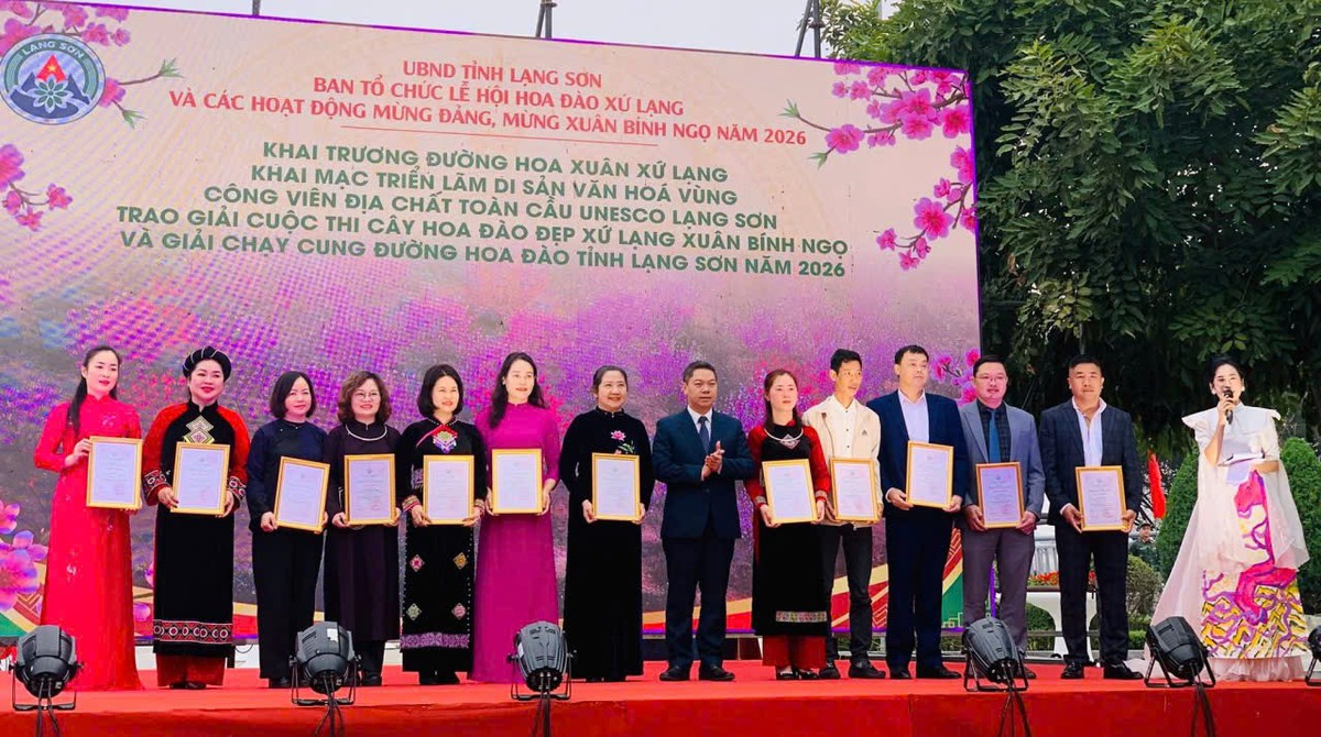 Bầu trời xứ Lạng rực sáng trong đêm Khai mạc Lễ hội Hoa đào- Ảnh 8.