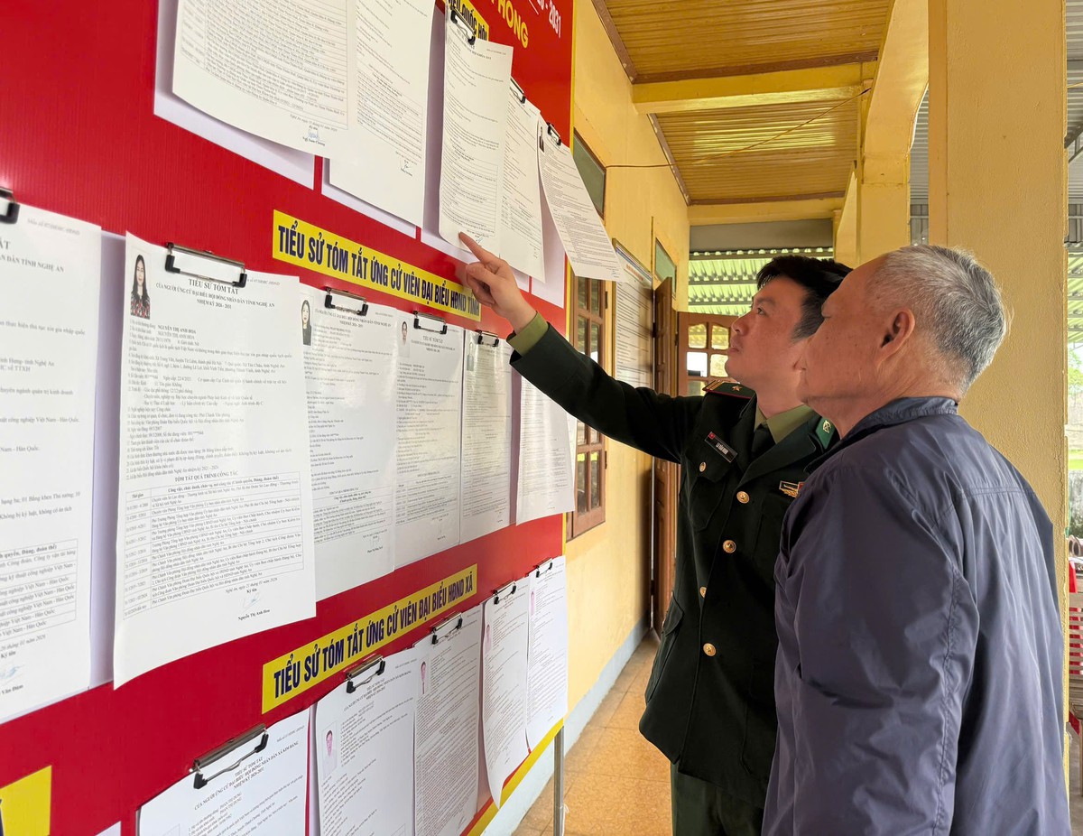 Nghệ An: Rực rỡ cờ hoa nơi phên dậu Tổ quốc đón ngày bầu cử - Ảnh 4.