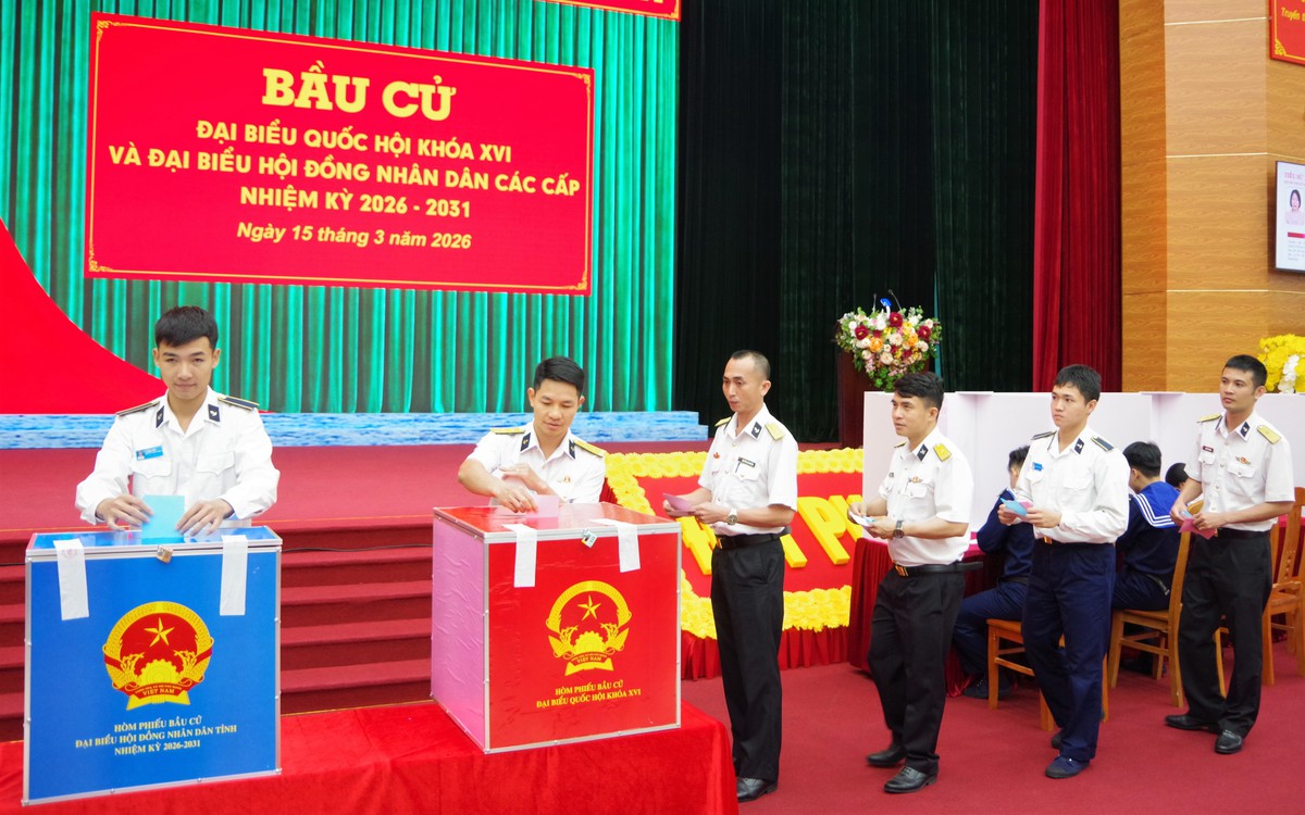 Học viện Hải quân ứng dụng công nghệ số trong kiểm phiếu bầu cử- Ảnh 3.