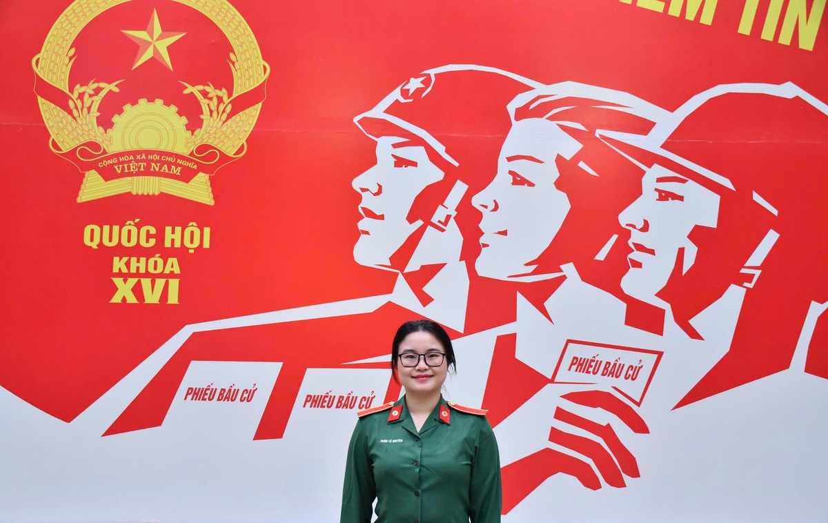 Sinh viên Học viện Quân y: Vinh dự và tự hào lần đầu đi bầu cử- Ảnh 2.