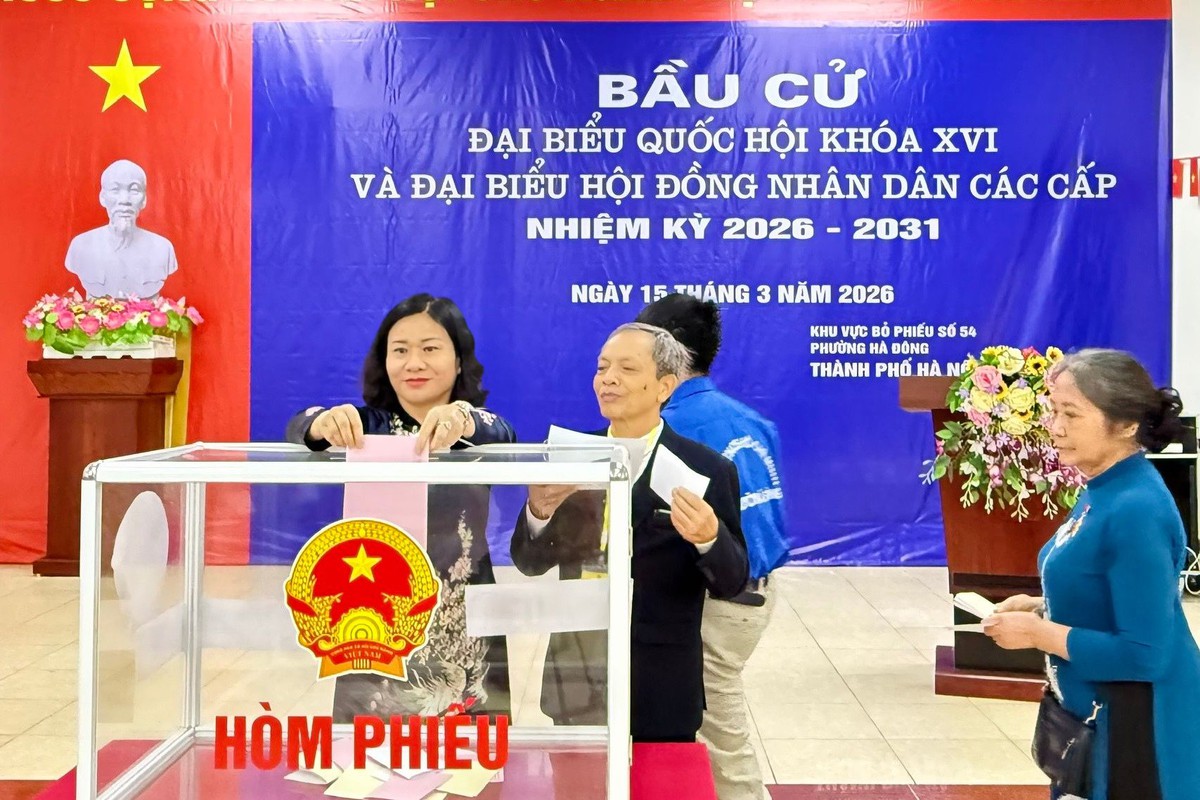 Phụ nữ cả nước nô nức đi bầu cử- Ảnh 6.