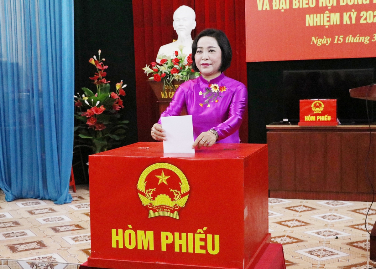 Phụ nữ cả nước nô nức đi bầu cử- Ảnh 7.