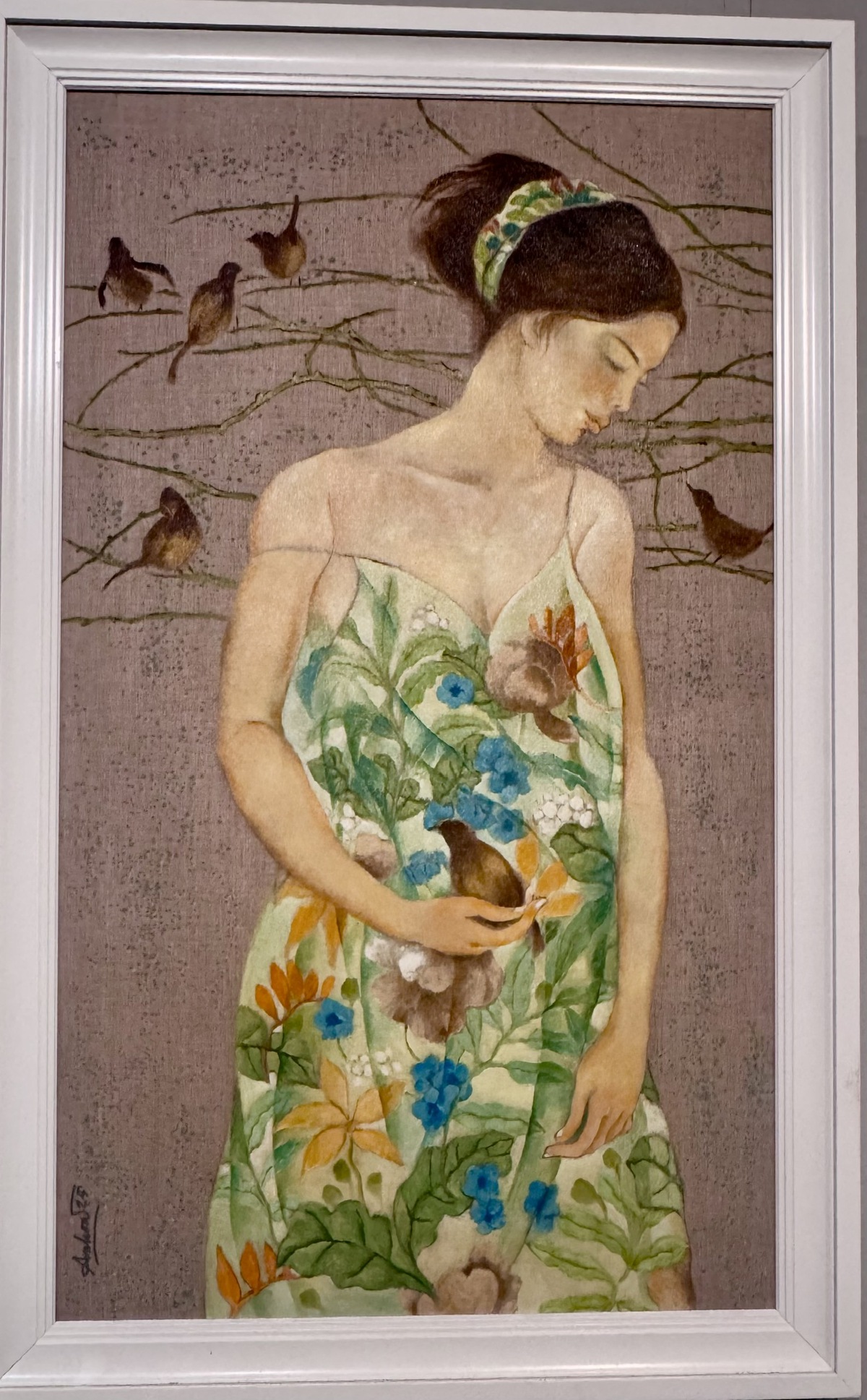 Tác phẩm "Áo hoa". Ảnh: Hồ Lam