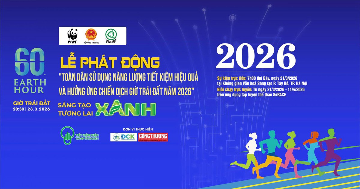 Lan tỏa thông điệp tiết kiệm năng lượng qua giải chạy hưởng ứng Giờ Trái đất 2026- Ảnh 1.