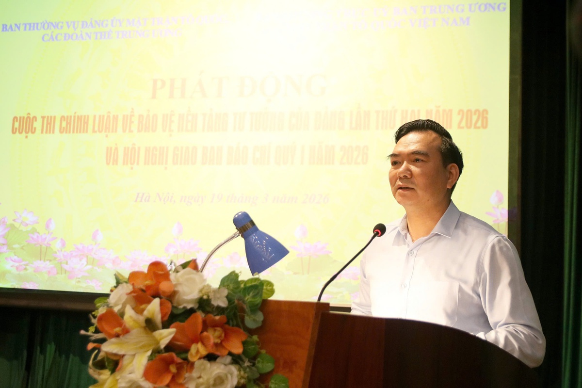 Đảng ủy MTTQ, các đoàn thể TW phát động Cuộc thi chính luận bảo vệ nền tảng tư tưởng của Đảng- Ảnh 1.