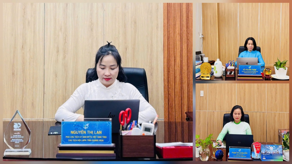 Phụ nữ vùng đất núi Ấn sông Trà đưa nét đẹp áo dài vào công sở- Ảnh 1.