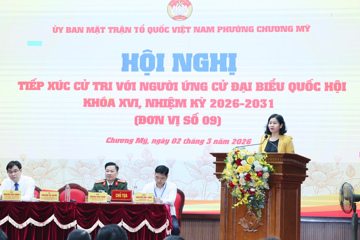 Bà Nguyễn Thị Tuyến và các ứng cử viên Đại biểu Quốc hội khóa XVI tiếp xúc cử tri - Ảnh 7.
