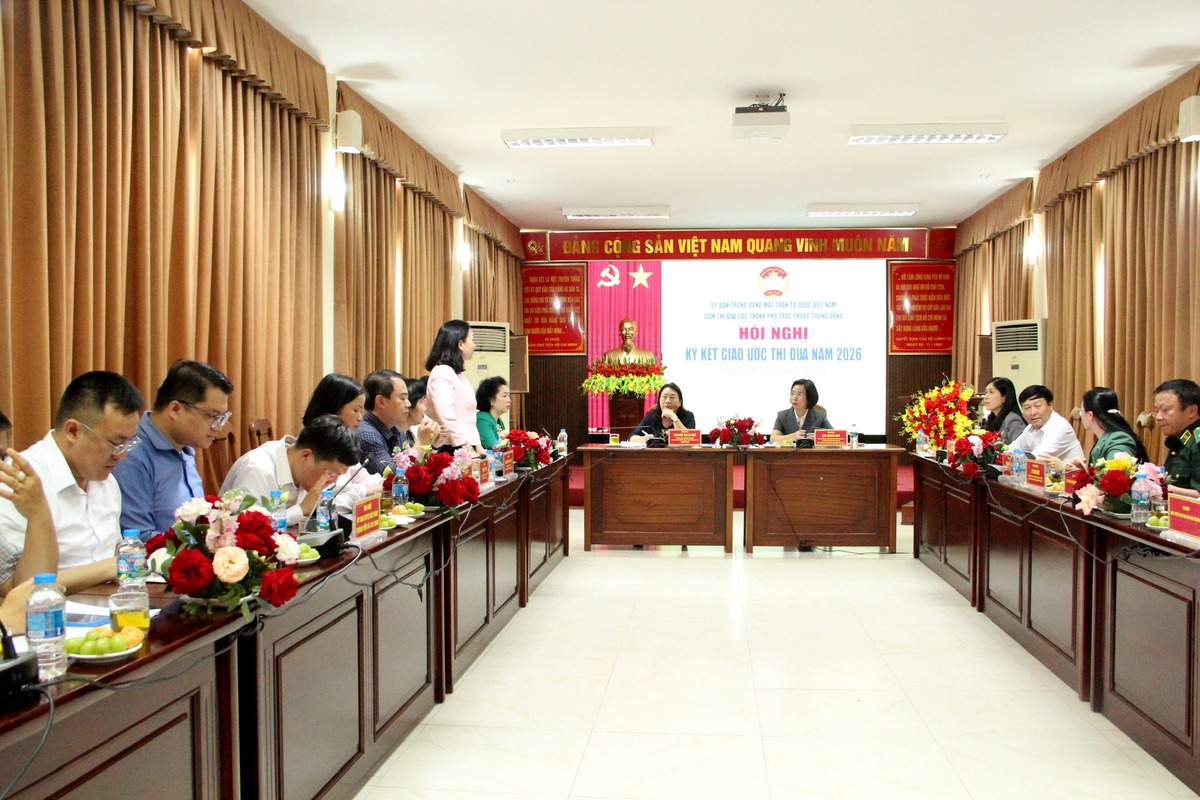 Ký kết giao ước thi đua Mặt trận các thành phố trực thuộc Trung ương năm 2026- Ảnh 1.