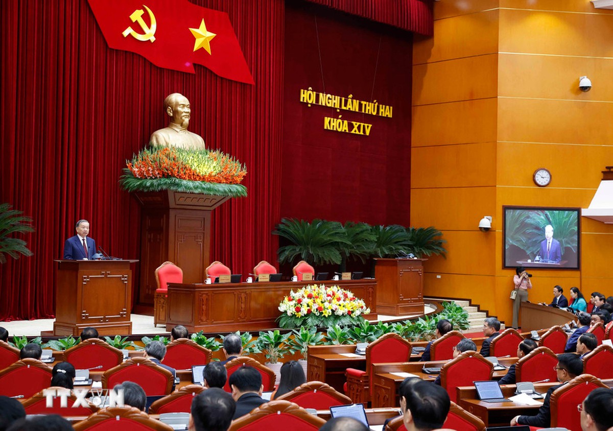 Bế mạc Hội nghị Trung ương 2 khóa XIV: Thống nhất cao về những vấn đề lớn, hệ trọng- Ảnh 4.