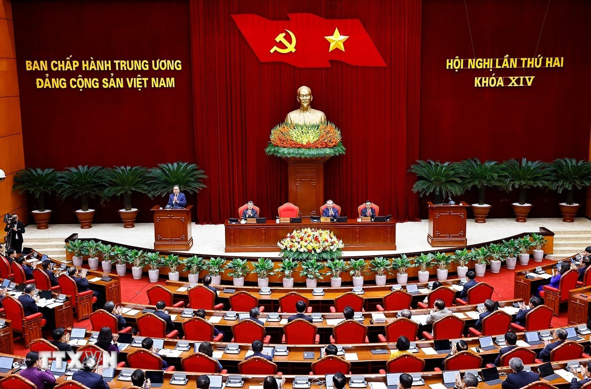 Bế mạc Hội nghị Trung ương 2 khóa XIV: Thống nhất cao về những vấn đề lớn, hệ trọng- Ảnh 2.