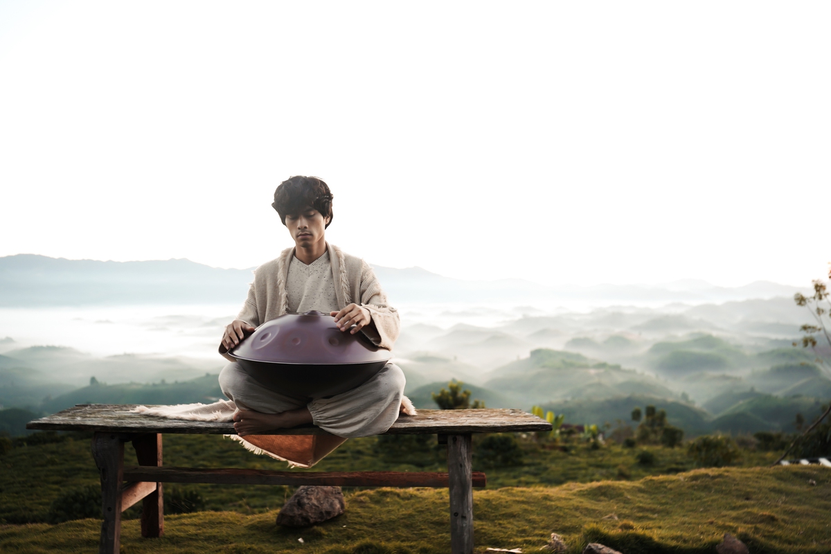 Duyên chơi trống handpan của thầy giáo dạy Yoga- Ảnh 1.