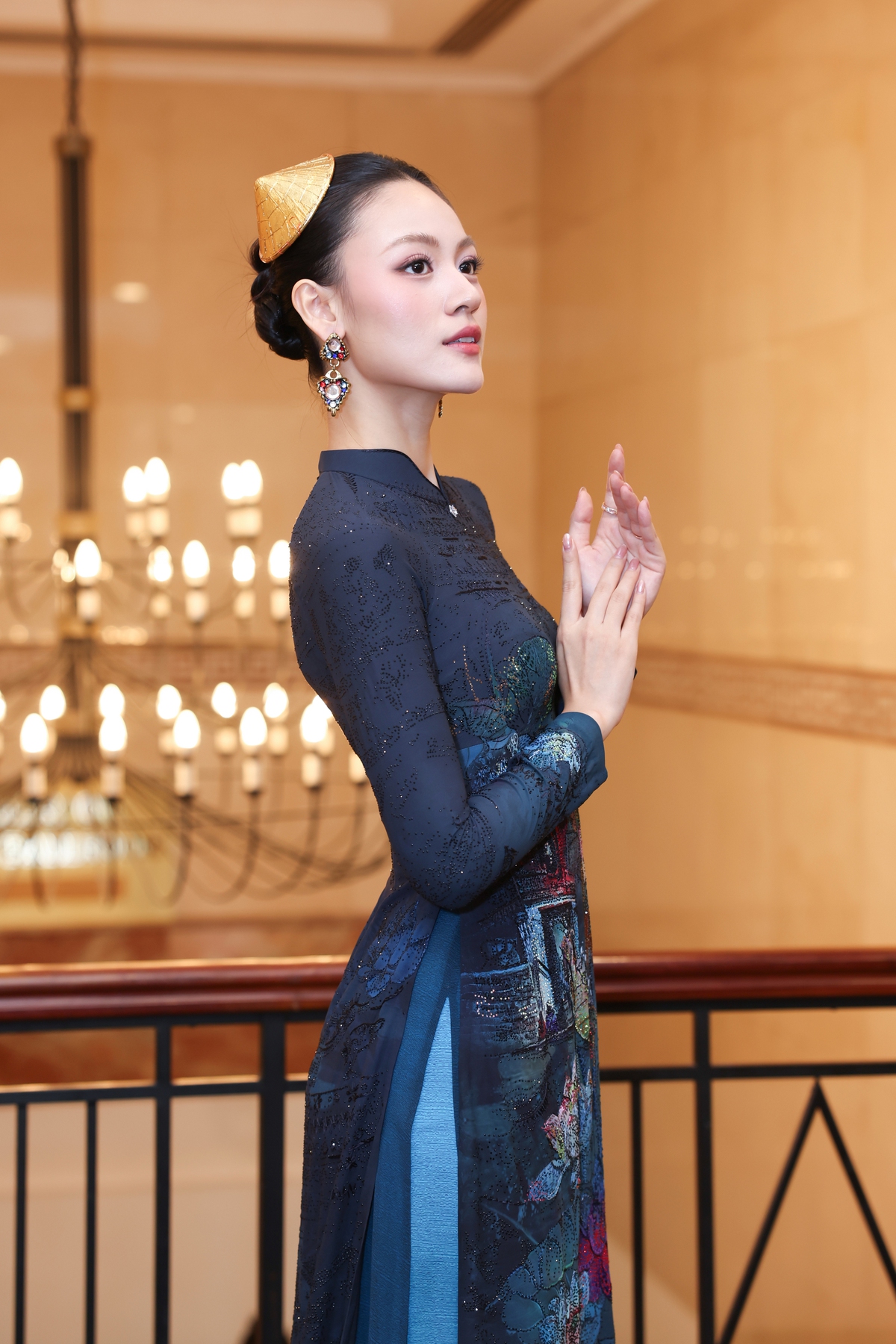 Thiết kế "Việt Nam gấm hoa: Văn Miếu - Quốc Tử Giám" được giới thiệu tại họp báo