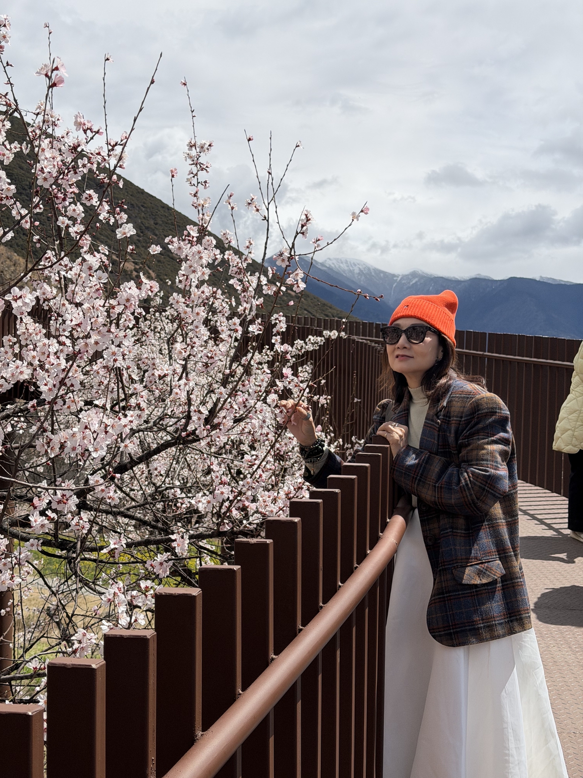 NSND Mỹ Uyên ngất ngây trước mùa hoa đào bên rặng Tuyết Sơn- Ảnh 6.