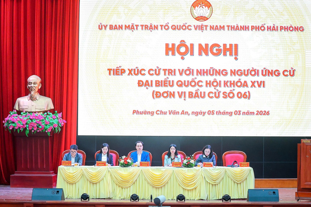 Ứng cử viên Đại biểu Quốc hội khóa XVI tại Hải Phòng: Cam kết "nghe dân nói, nói dân tin"- Ảnh 1.