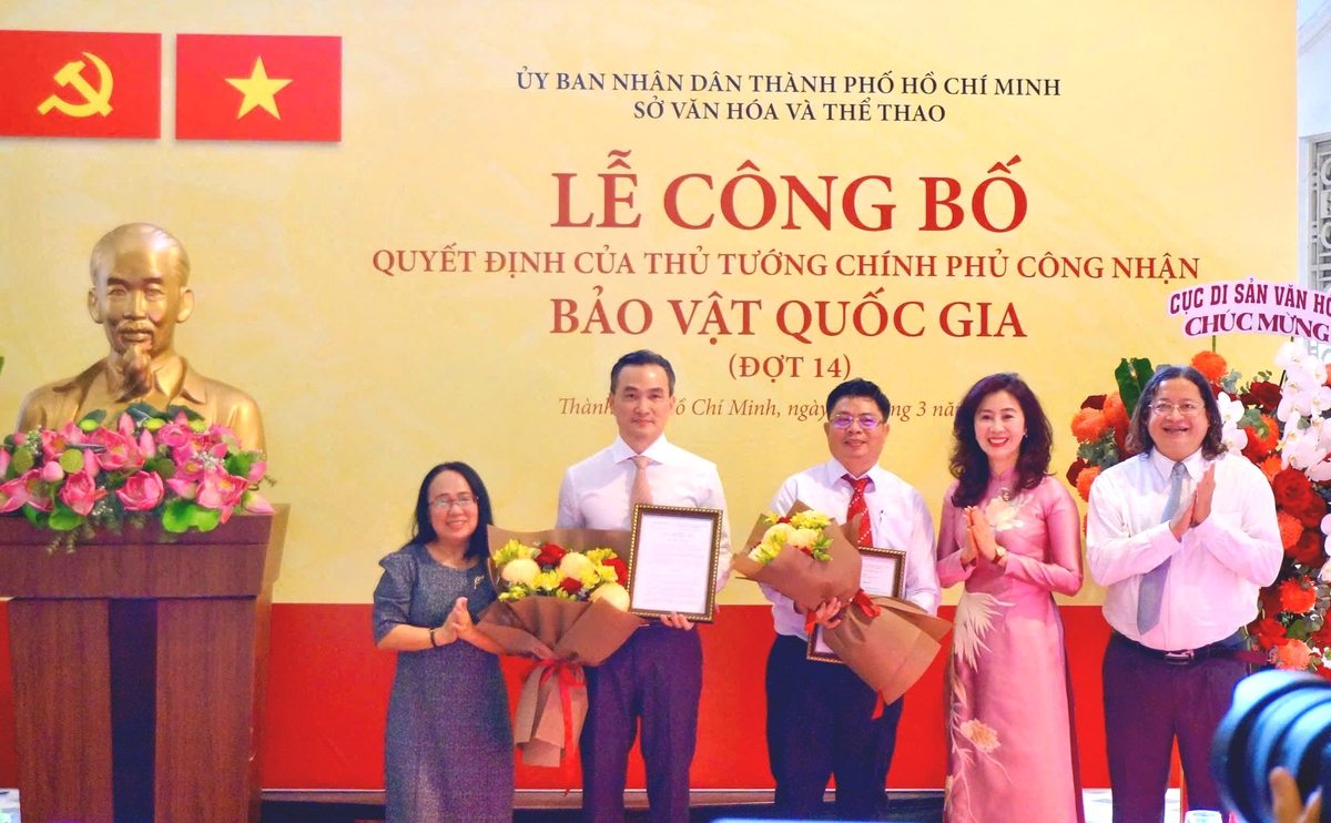 Lễ công bố quyết định của Thủ tướng Chính phủ công nhận Bảo vật quốc gia (đợt 14) tại Bảo tàng TPHCM