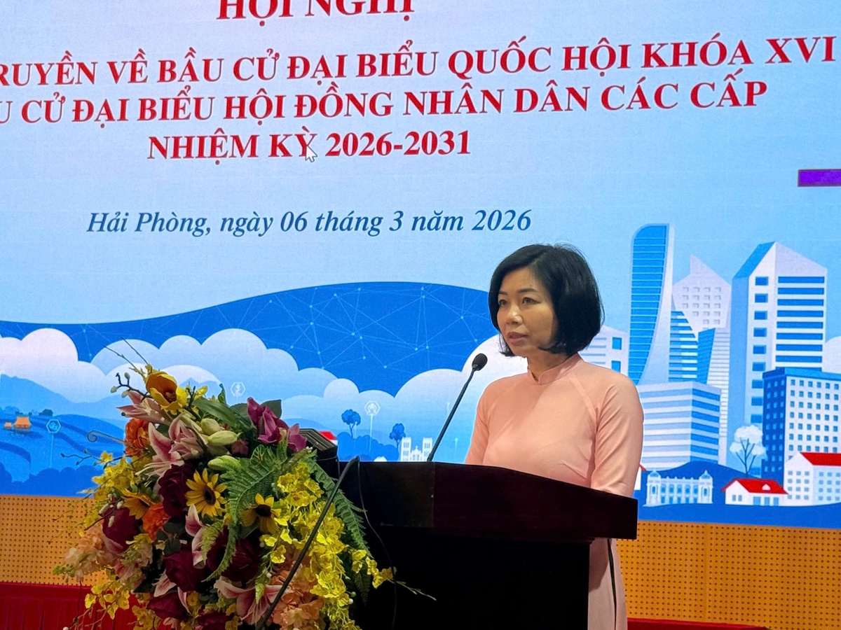 Hải Phòng: Tập huấn tuyên truyền bầu cử cho cán bộ Hội phụ nữ cơ sở - Ảnh 1.