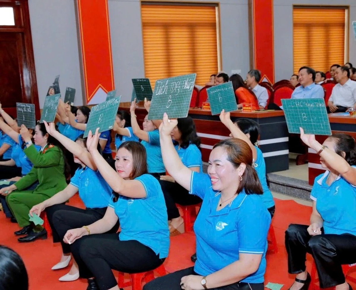 Thanh Hóa: Hội viên phụ nữ náo nức chào đón “Ngày hội non sông”- Ảnh 1.