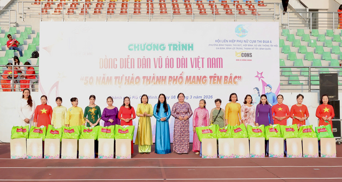 TPHCM: Hơn 3.000 người đồng diễn dân vũ kỷ niệm Ngày Quốc tế Phụ nữ 8/3- Ảnh 5.