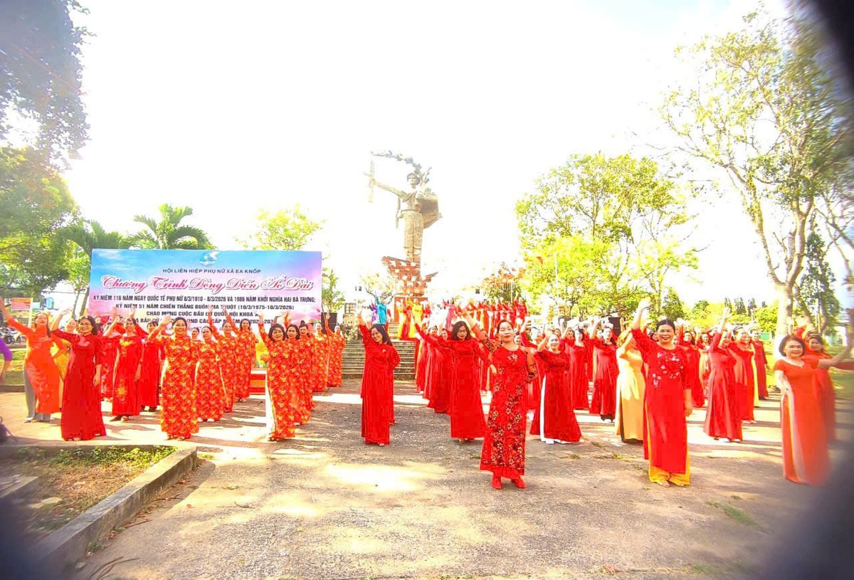 Đắk Lắk: Hơn 316.000 phụ nữ tham gia đồng diễn dân vũ thể thao- Ảnh 6.