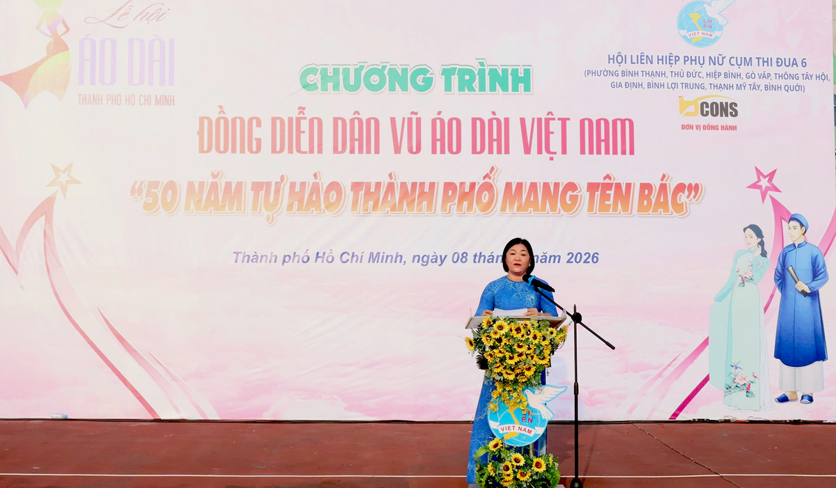 TPHCM: Hơn 3.000 người đồng diễn dân vũ kỷ niệm Ngày Quốc tế Phụ nữ 8/3- Ảnh 2.