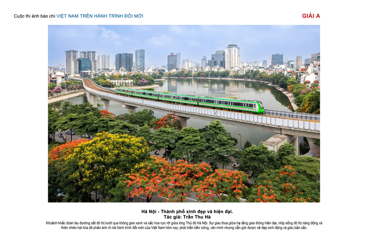 Tác phẩm "Hà Nội - Thành phố xinh đẹp và hiện đại" của Trần Thu Hà