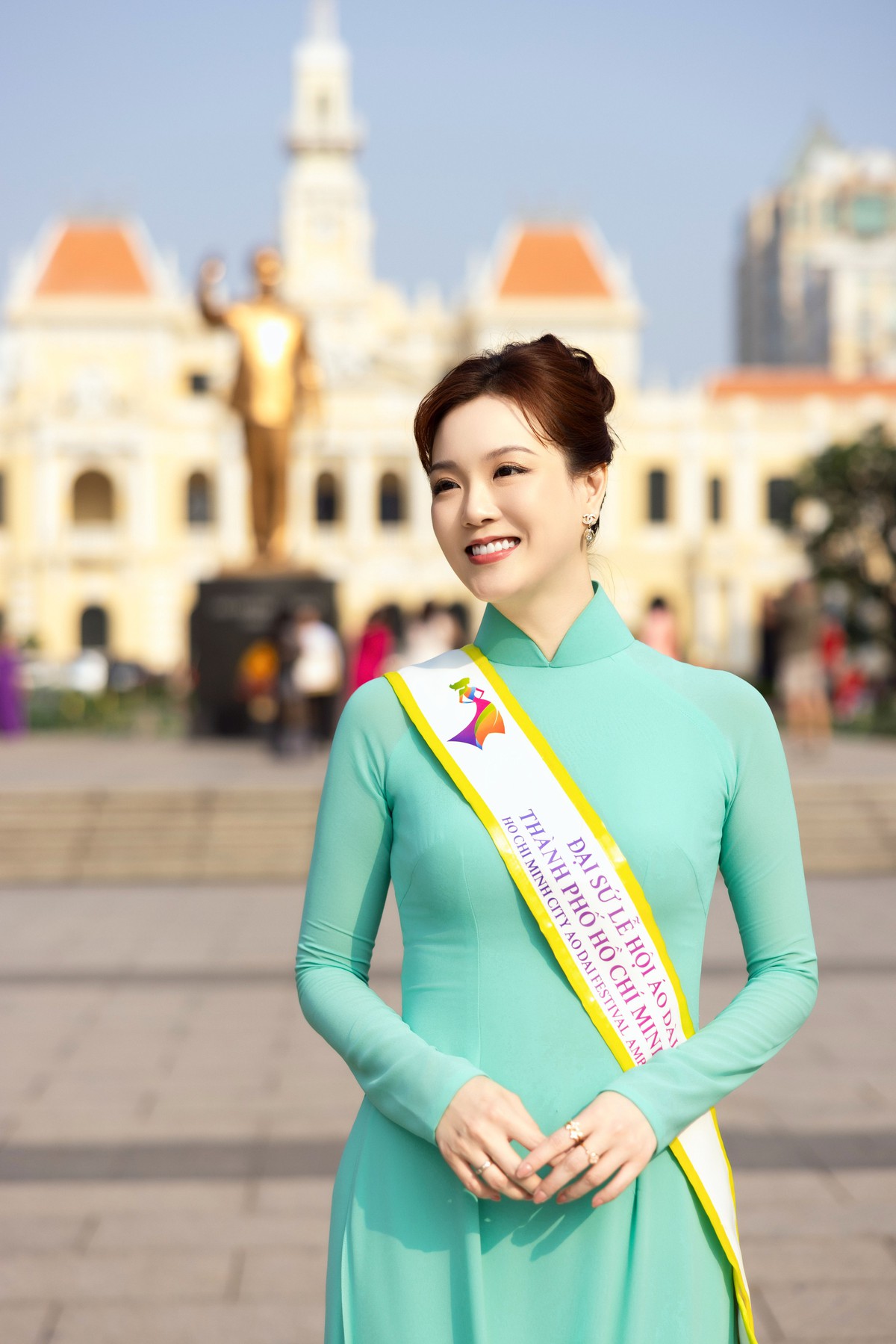 Đại sứ Doanh nhân Trang Phương đồng hành cùng màn đồng diễn dân vũ và diễu hành Áo dài quy mô lớn sáng 8/3- Ảnh 3.