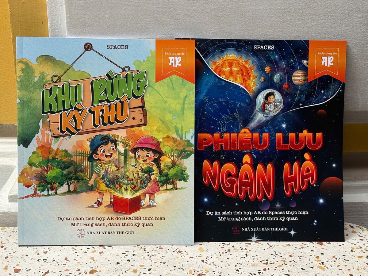 Sách Khu rừng kỳ thú và Phiêu lưu ngân hàng ứng dụng công nghệ tương tác AR