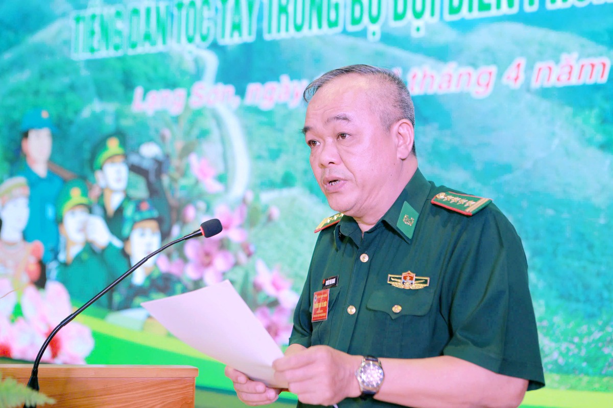 40 chiến sĩ Biên phòng tham dự Hội thi Tiếng dân tộc Tày- Ảnh 1.