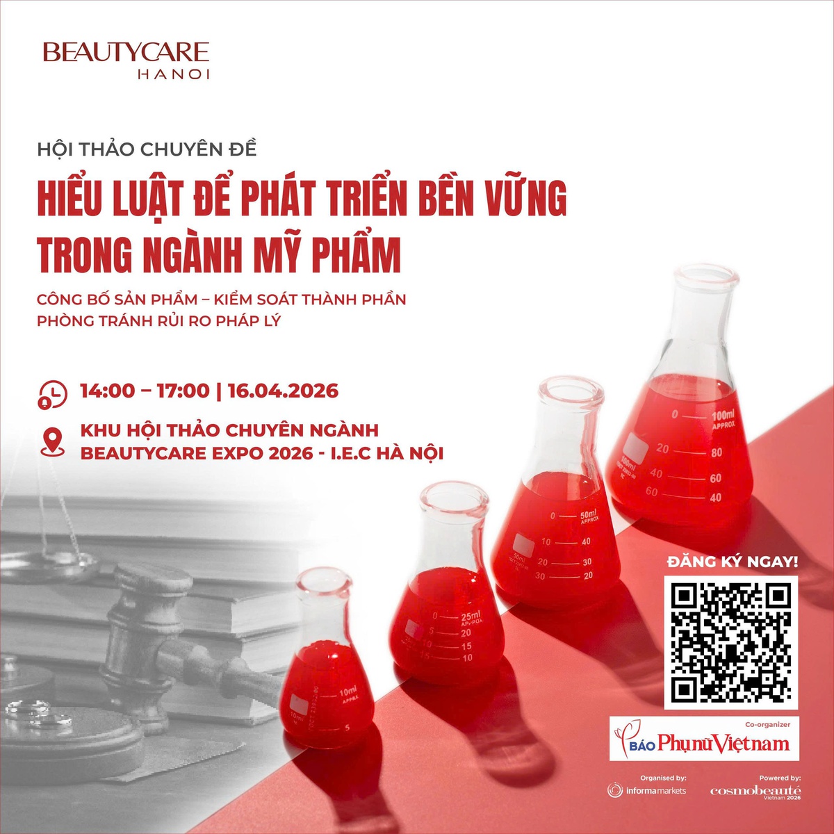 Ngày 16/4 diễn ra Hội thảo Hiểu luật để phát triển bền vững ngành mỹ phẩm- Ảnh 1. Ngày 16/4 diễn ra Hội thảo Hiểu luật để phát triển bền vững ngành mỹ phẩm- Ảnh 1.