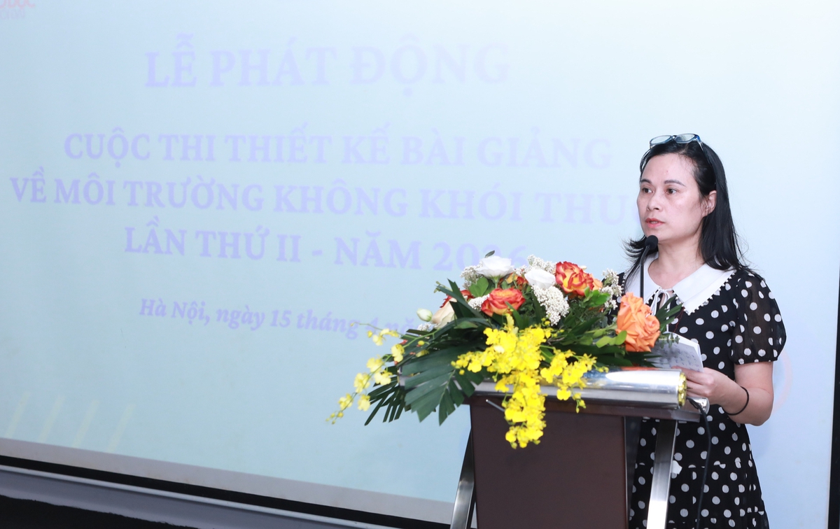 Cuộc thi thiết kế bài giảng "không khói thuốc" 2026: Xây dựng trường học an toàn- Ảnh 1.