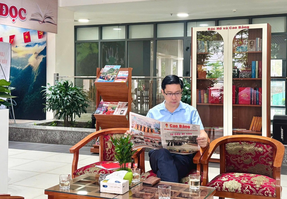 Khai trương "Không gian văn hóa đọc" tại Ủy ban MTTQ Việt Nam tỉnh Cao Bằng- Ảnh 2.